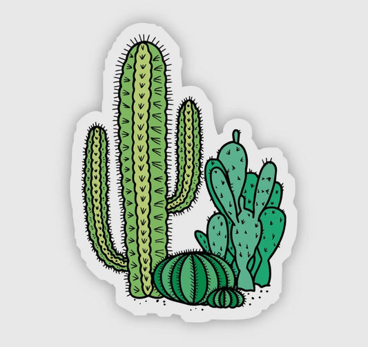 Green Cacti Aesthetic Sticker