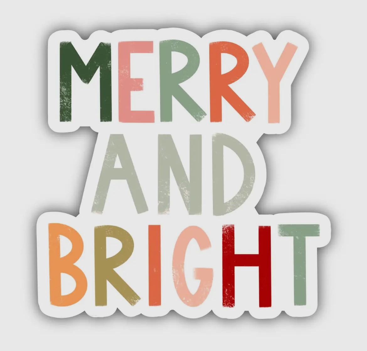 Pay Rise Sticker Merry and Bright Multicolor Sticker – The Rise Boutique
