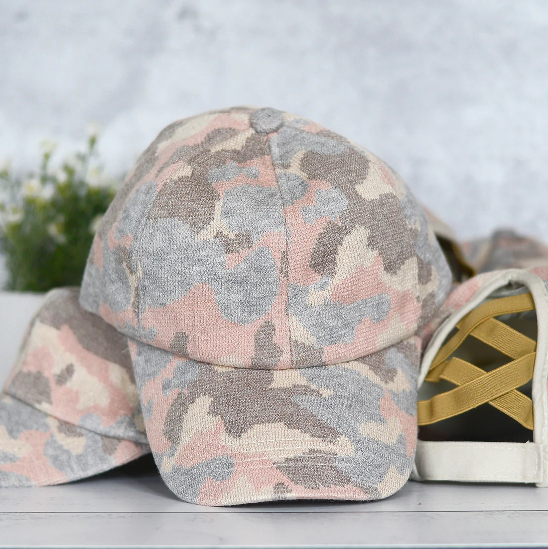 Camo Hat in Pink