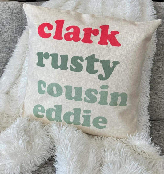 Clark Rusty Cousin Eddie Holiday Pillow