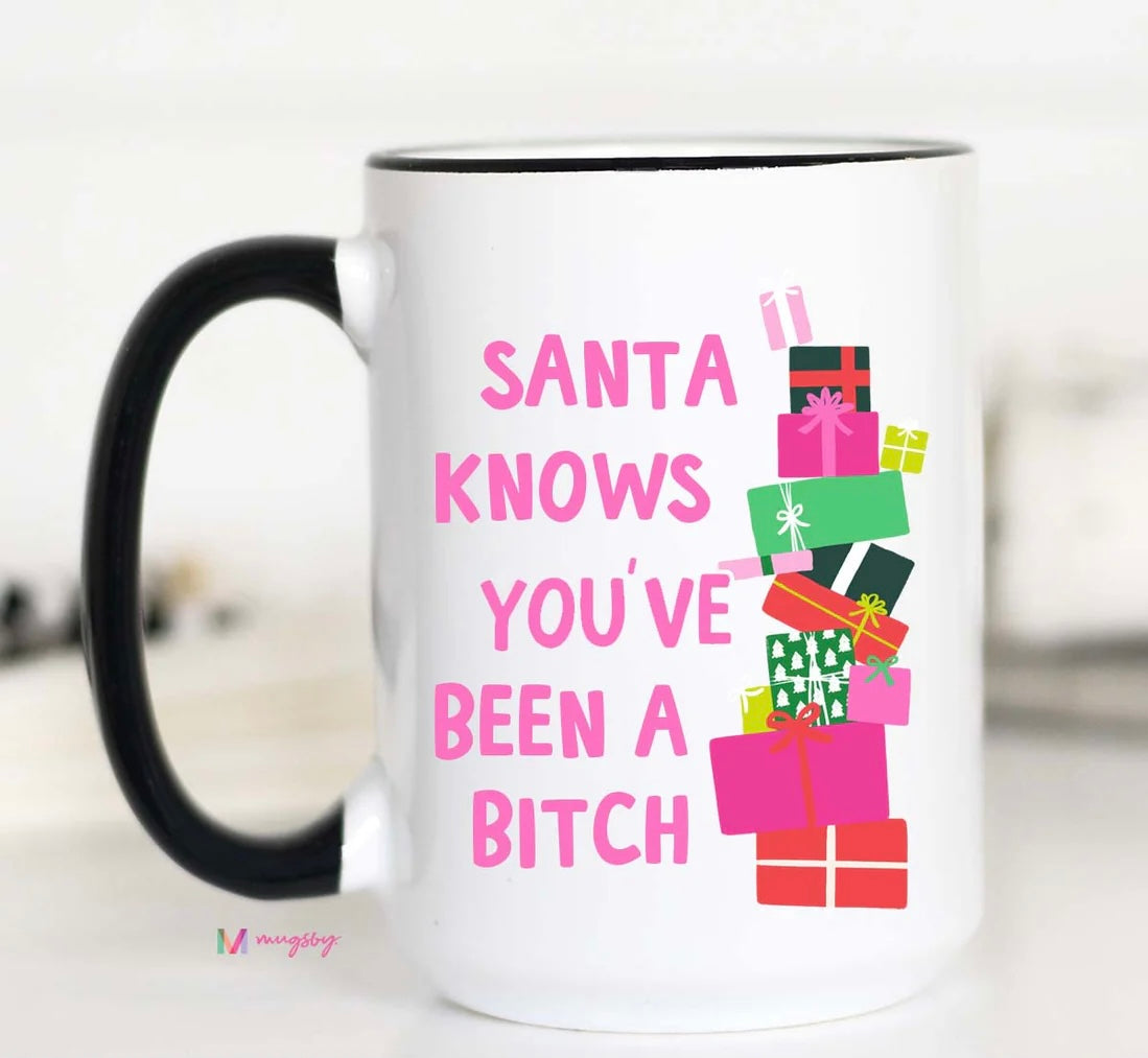 Santa Knows Coffee Mug
