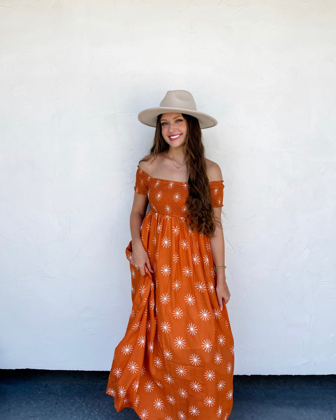 S/M ONLY Mika Dress in Sun Rust