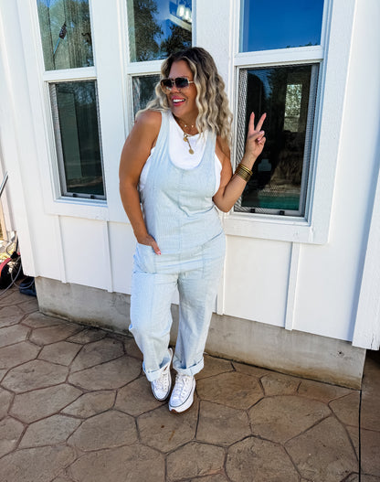 Stripe Britte Romper Overalls