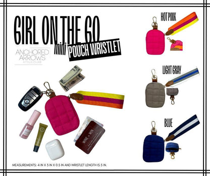 Girl On The Go Mini Pouch Wristlets - multiple colors