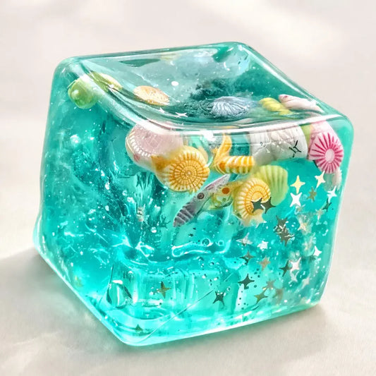 PRE-ORDER Blue Beach Cube Squish Toy