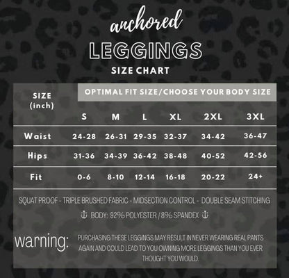 PRE-ORDER Anchored Arrows Classic Leggings - NEW COLORS
