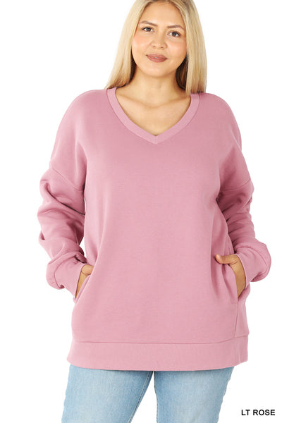 Crazy In Love Pullover in Light Rose