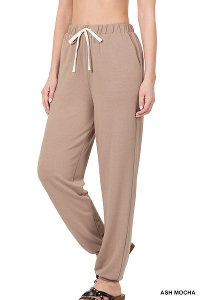 Binge In The Basics French Terry Joggers in Ash Mocha