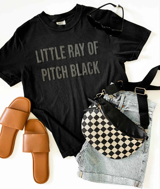 MADE TO ORDER: Little Ray of Pitch Black puff Graphic Tee