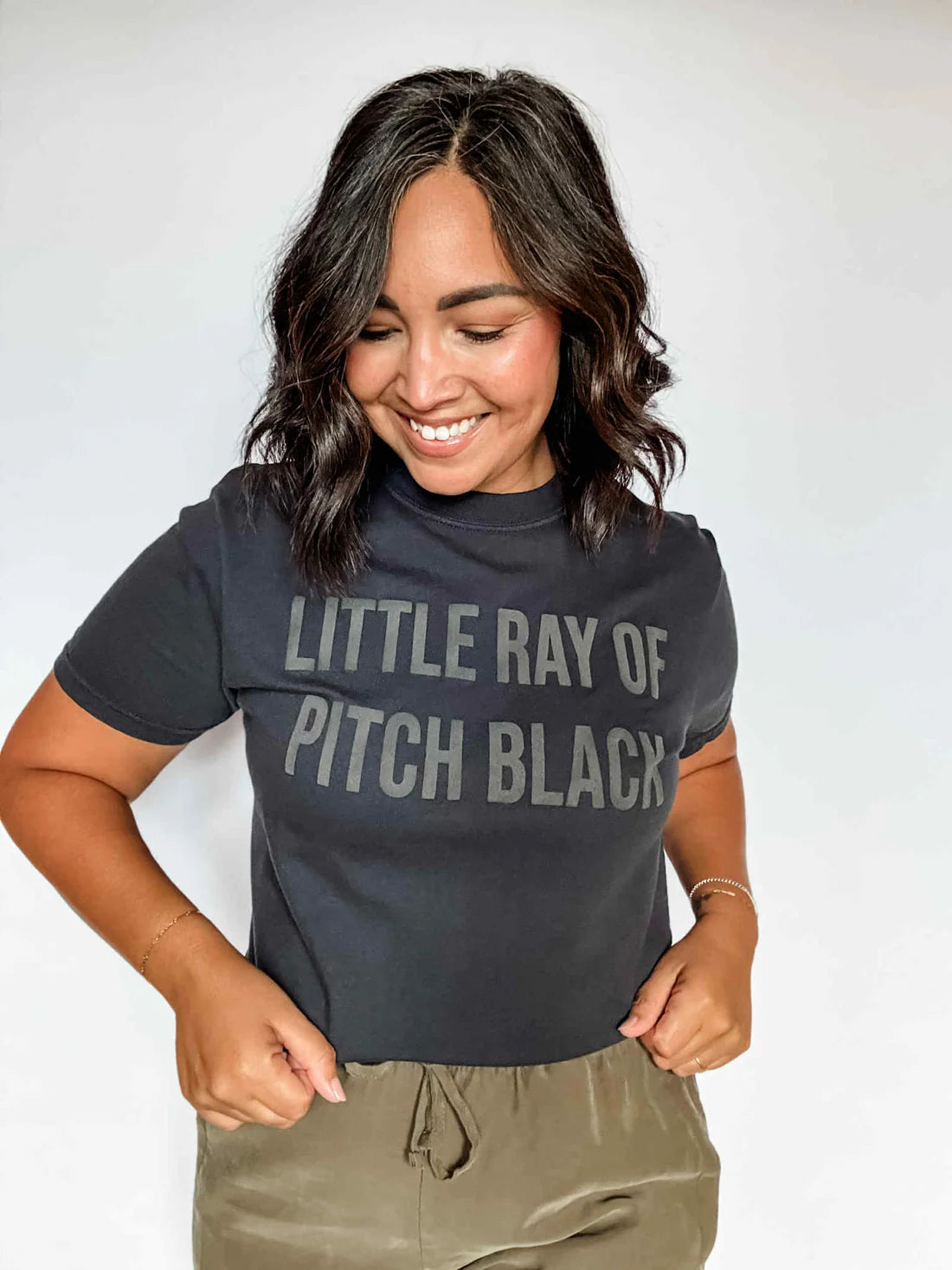 MADE TO ORDER: Little Ray of Pitch Black puff Graphic Tee