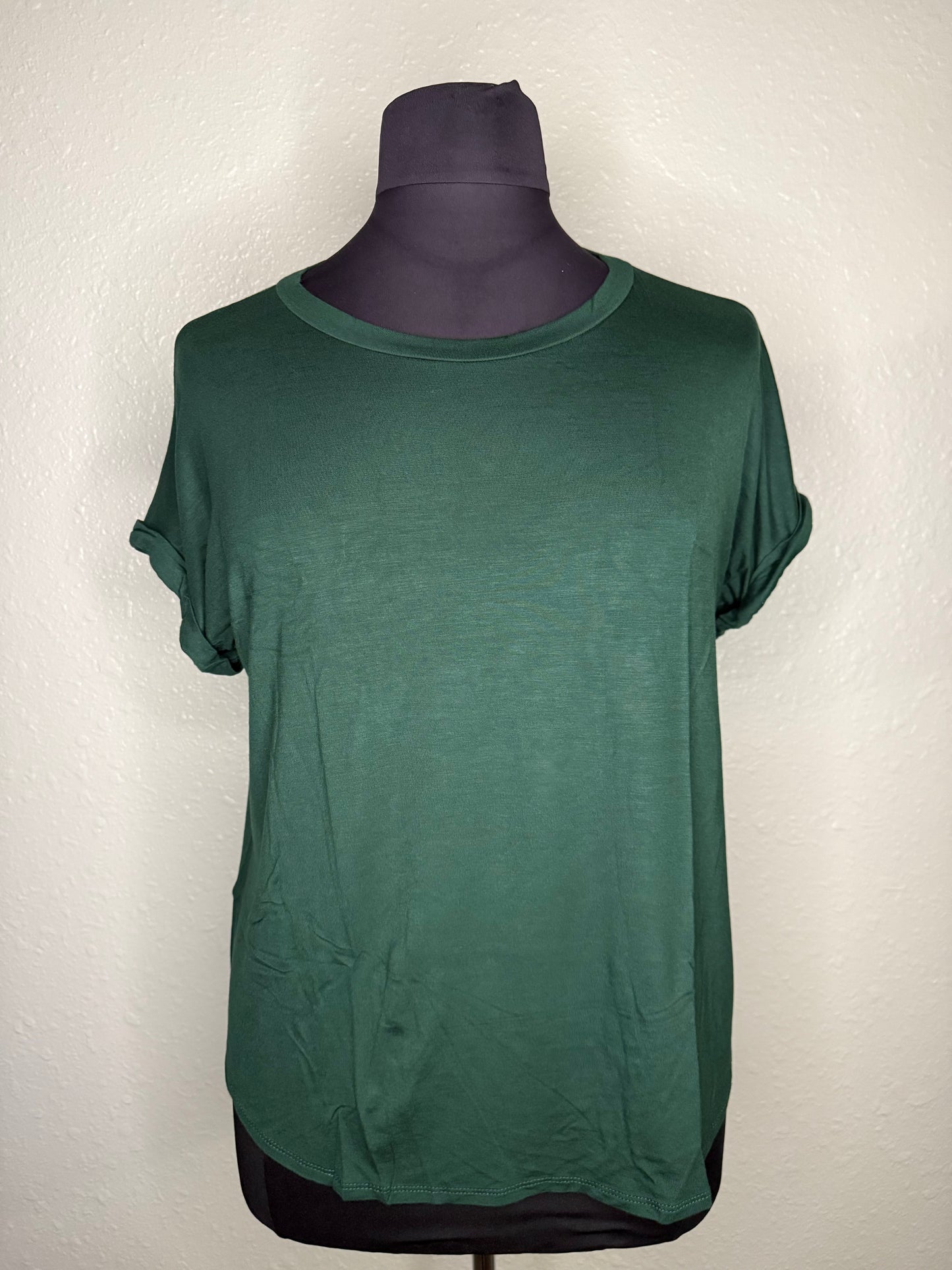 Forest Through The Trees Top in Hunter Green