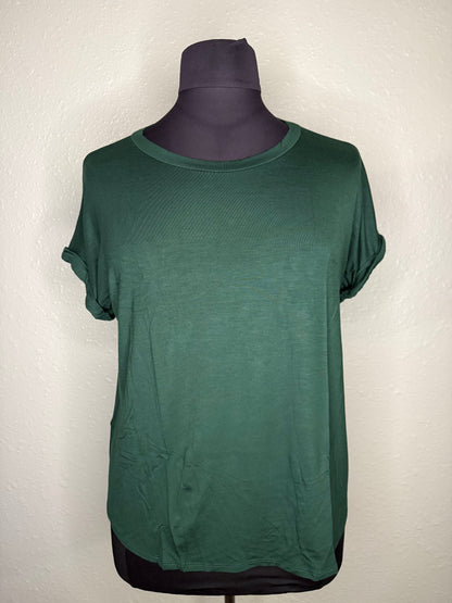 Forest Through The Trees Top in Hunter Green