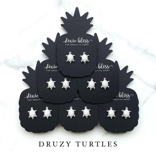 Druzy Turtles - Dixie Bliss - Single Stud Earrings