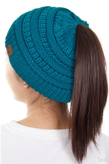 CAMEL ONLY C.C Ponytail Beanie
