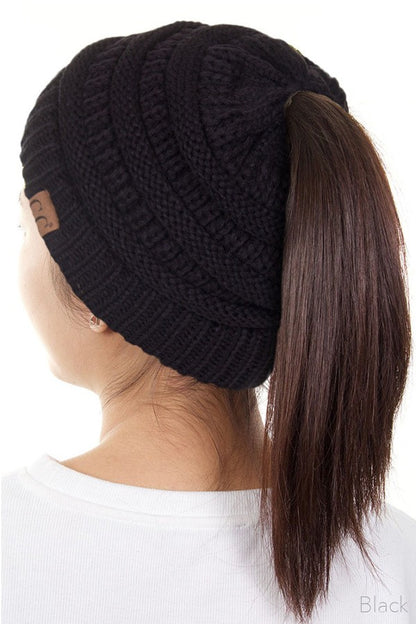 CAMEL ONLY C.C Ponytail Beanie
