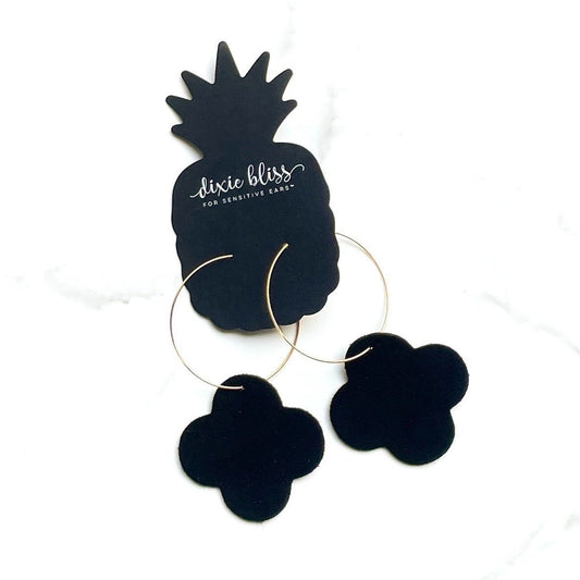 Madison in Black Suede - Dixie Bliss - Dangle Earring