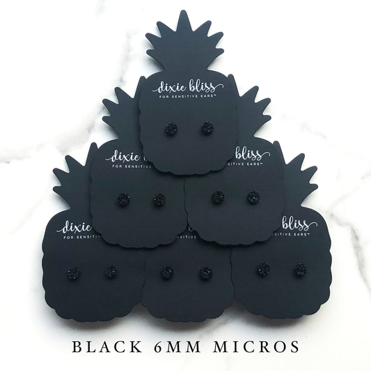 Micros Black - Dixie Bliss - Single Stud Earrings