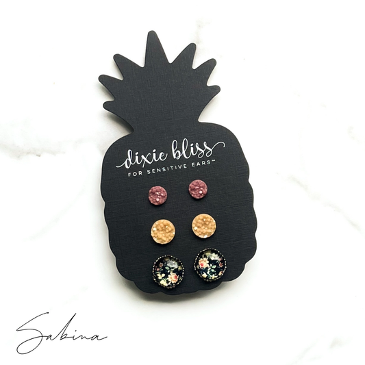 Sabina - Dixie Bliss - Trio Stud Earring Set