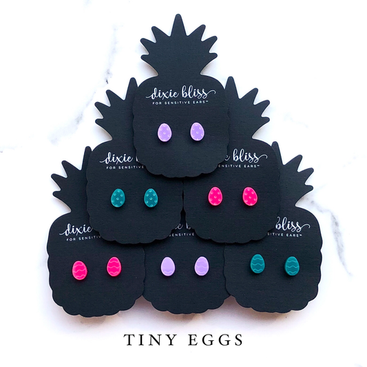 Tiny Eggs - Dixie Bliss - Single Stud Earrings