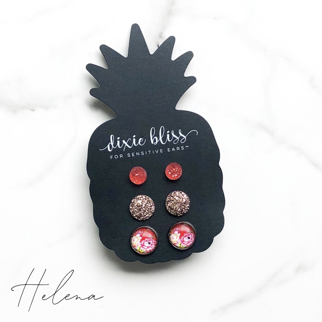 Helena - Dixie Bliss - Trio Stud Earring Set