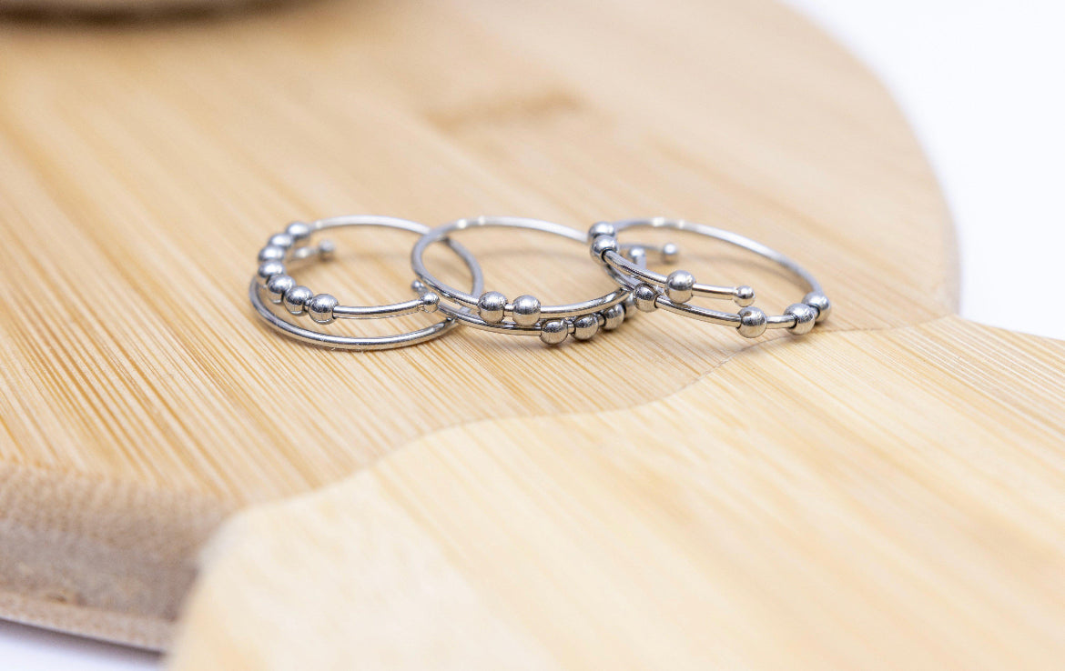 Keep 'er Movin' One Size Anxiety Ring