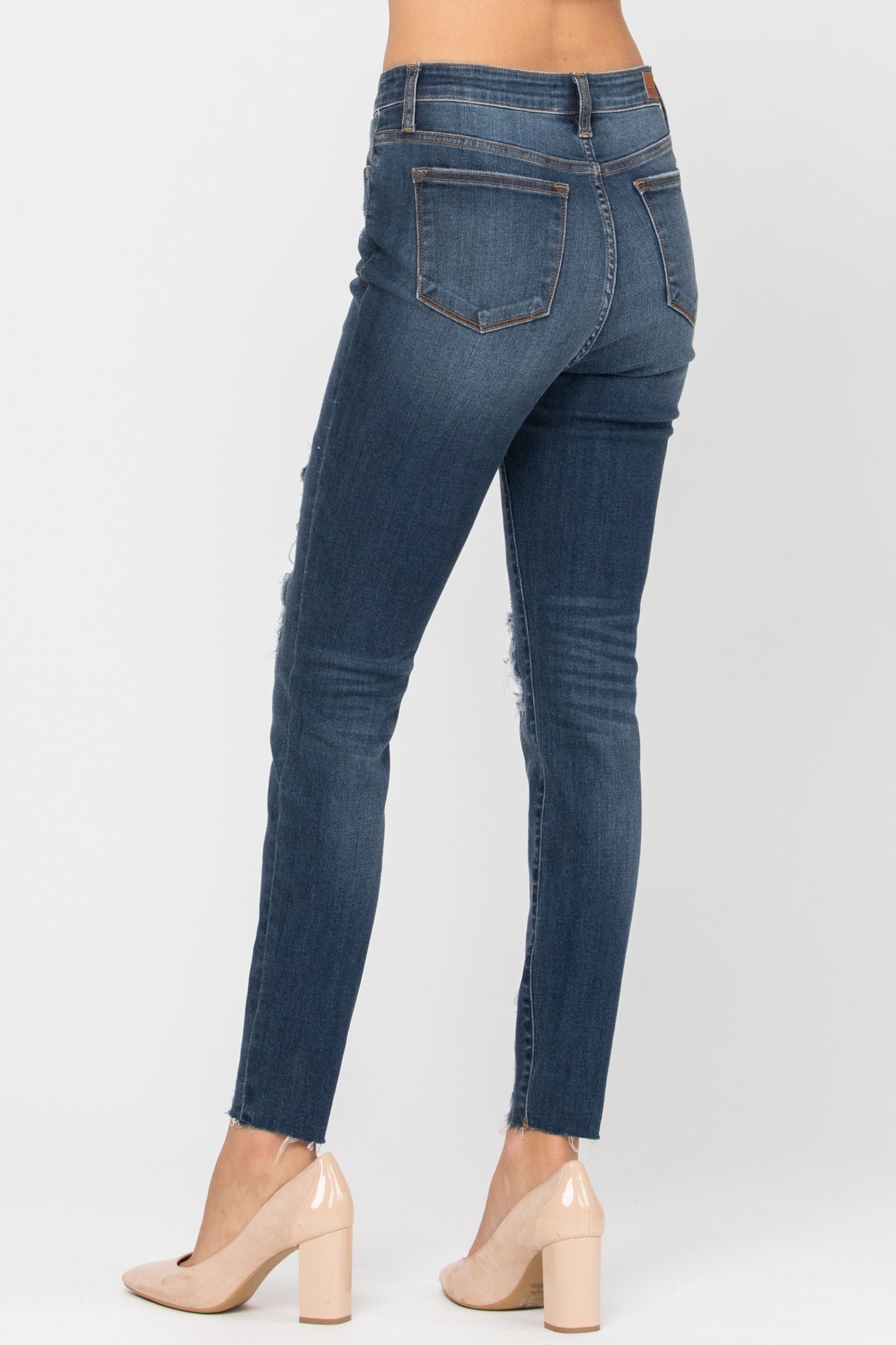 Jag Jeans Women's Maya Skinny Pull-On Jean - Leopard Embroidery, Stretch Denim, Comfy Waistband