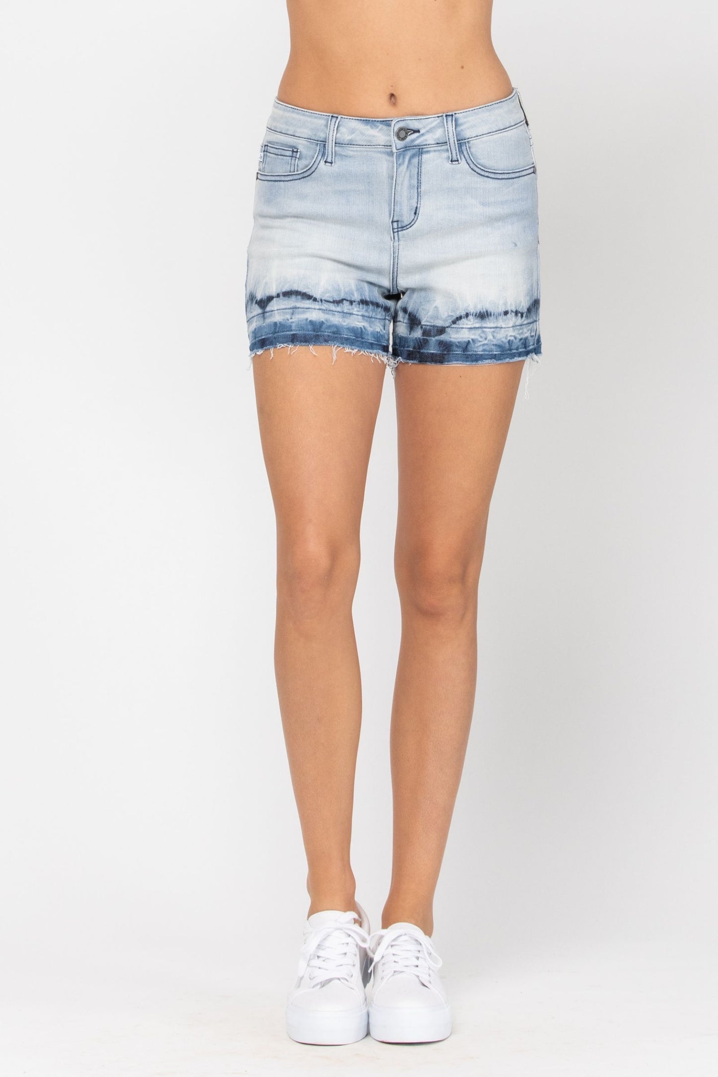 M ONLY Judy Blue: Ombre Tie Dye Shorts Reg & Plus Size