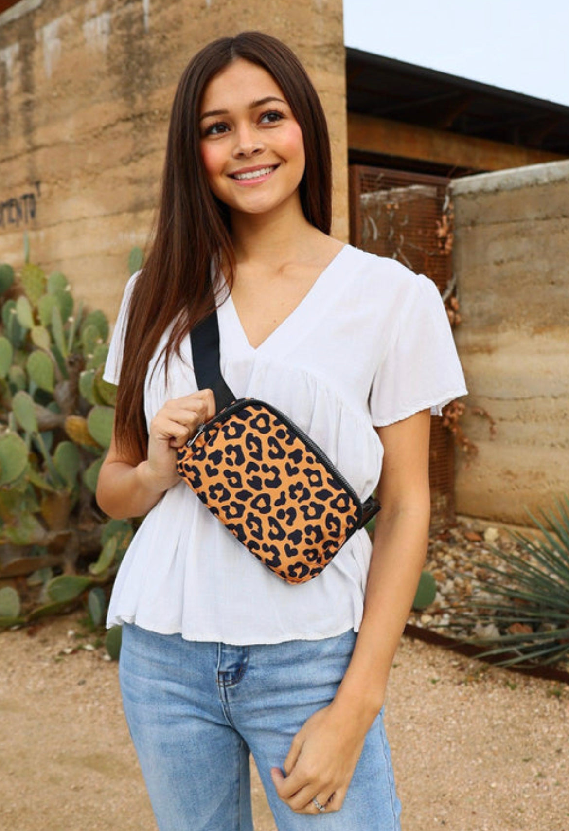 The Veronica Sling Bag - Brown Leopard ONLY