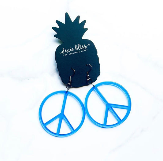 Peace in Blueberry - Dixie Bliss - Dangle Earring