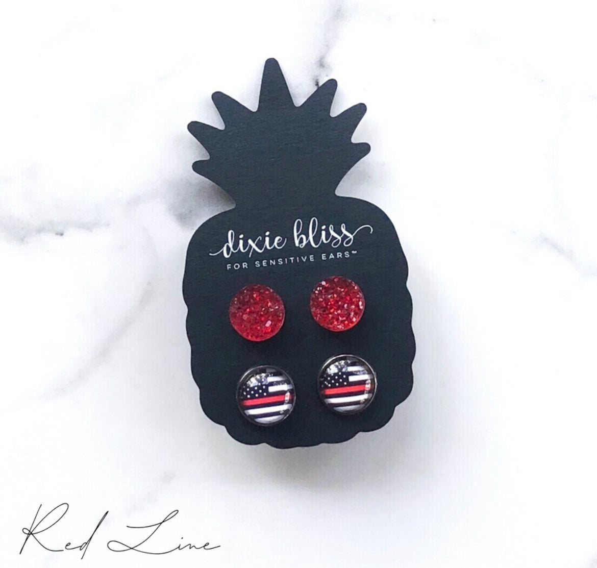 Red Line - Dixie Bliss - Duo Stud Earring Set