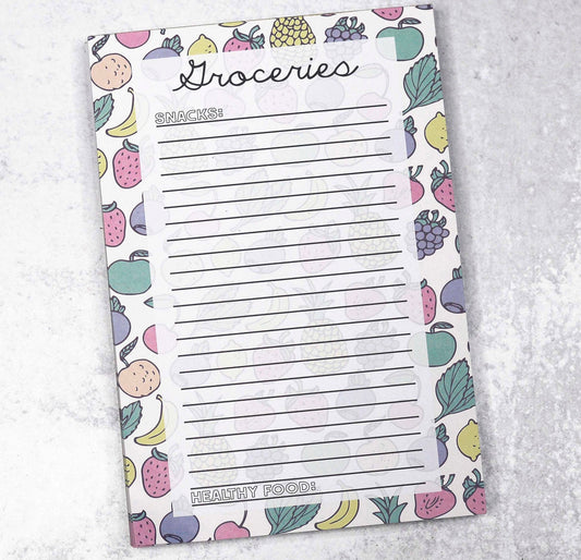 Groceries List Notepad