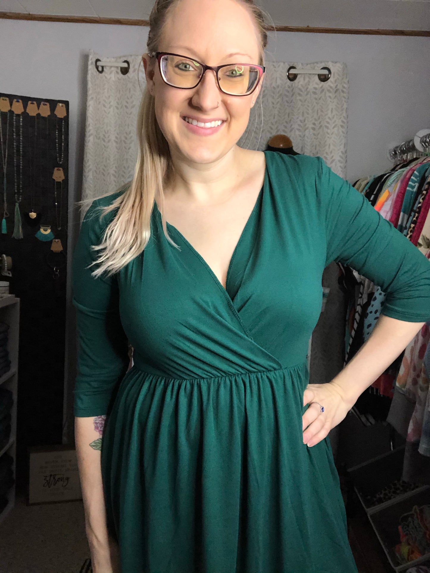 S ONLY Gorgeous In Green Dress