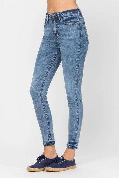 3 ONLY Judy Blue: Acid Wash Skinny Jeans