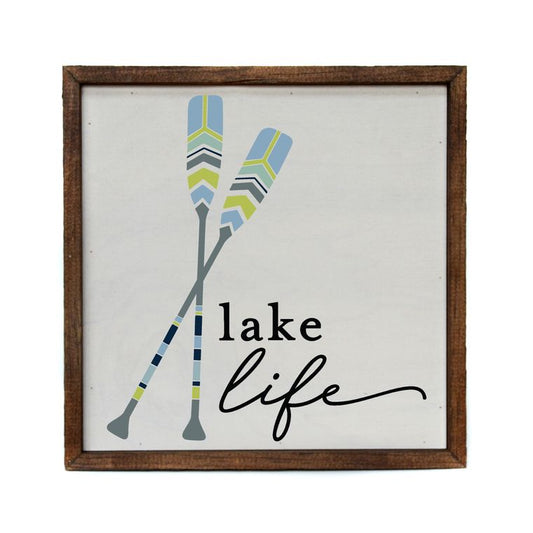 10x10 Lake Life Wooden Sign