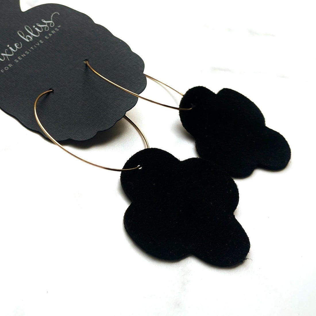 Madison in Black Suede - Dixie Bliss - Dangle Earring